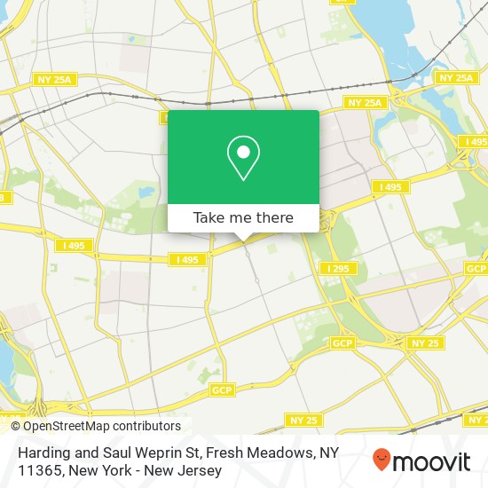 Mapa de Harding and Saul Weprin St, Fresh Meadows, NY 11365