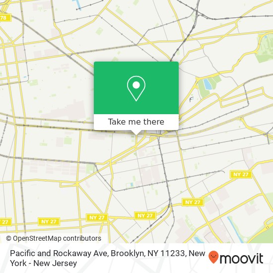 Pacific and Rockaway Ave, Brooklyn, NY 11233 map