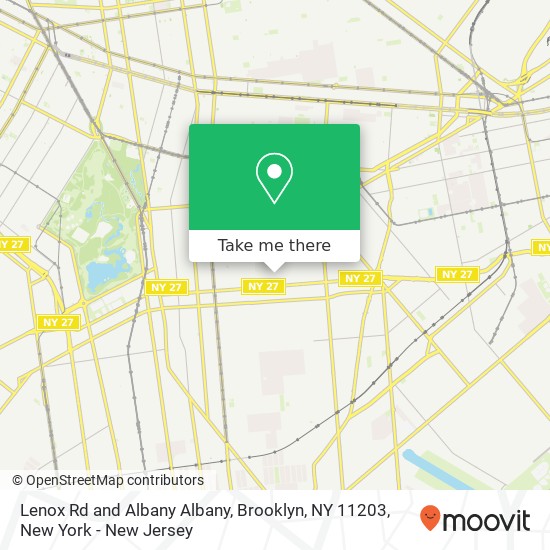 Mapa de Lenox Rd and Albany Albany, Brooklyn, NY 11203