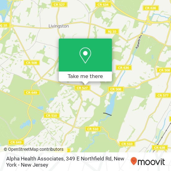 Alpha Health Associates, 349 E Northfield Rd map