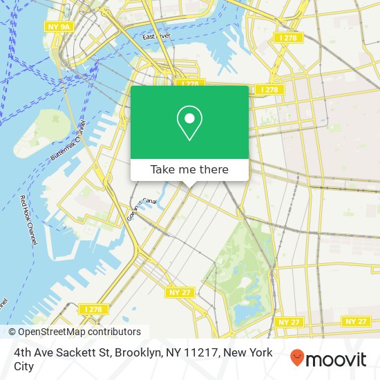 4th Ave Sackett St, Brooklyn, NY 11217 map