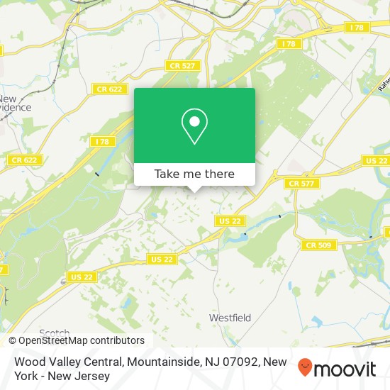 Wood Valley Central, Mountainside, NJ 07092 map