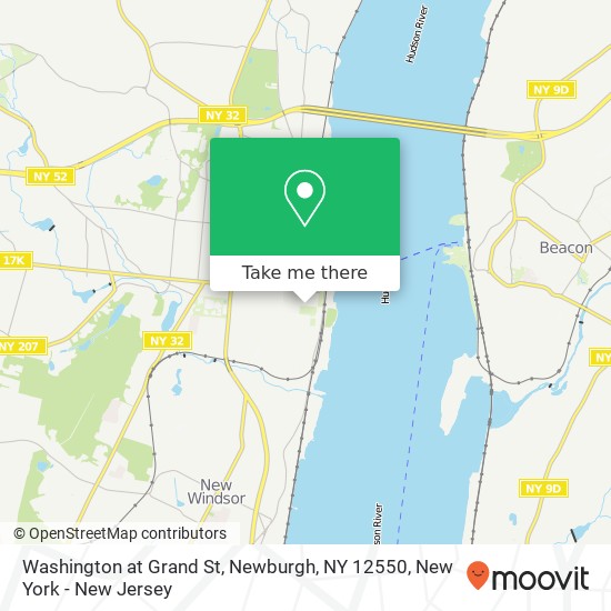 Washington at Grand St, Newburgh, NY 12550 map