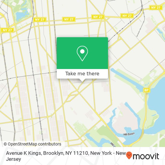 Avenue K Kings, Brooklyn, NY 11210 map