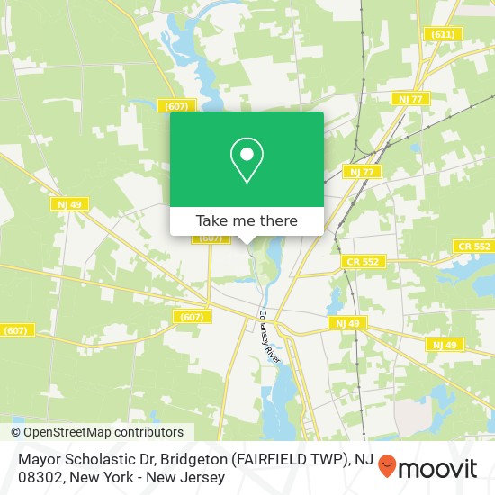 Mayor Scholastic Dr, Bridgeton (FAIRFIELD TWP), NJ 08302 map