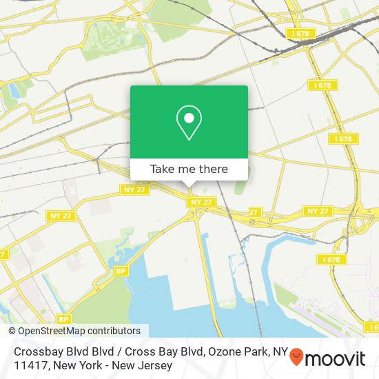Mapa de Crossbay Blvd Blvd / Cross Bay Blvd, Ozone Park, NY 11417