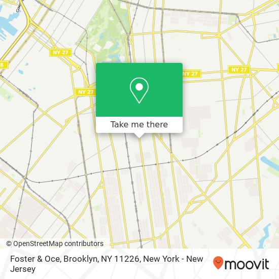Mapa de Foster & Oce, Brooklyn, NY 11226
