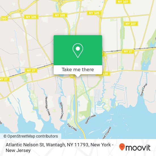 Mapa de Atlantic Nelson St, Wantagh, NY 11793