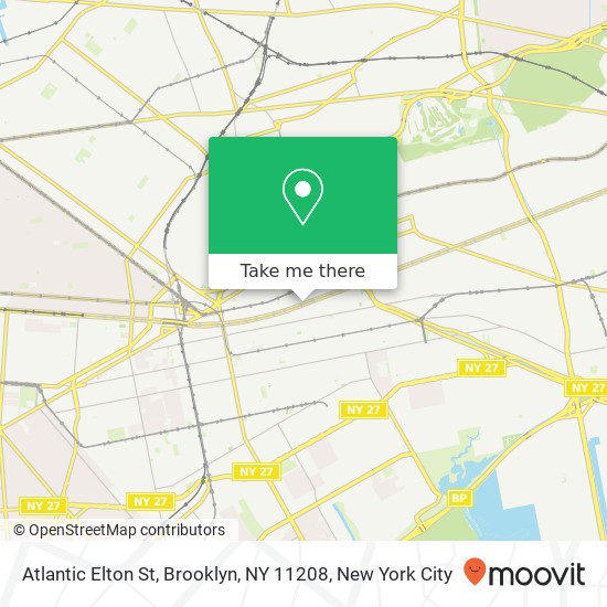 Mapa de Atlantic Elton St, Brooklyn, NY 11208