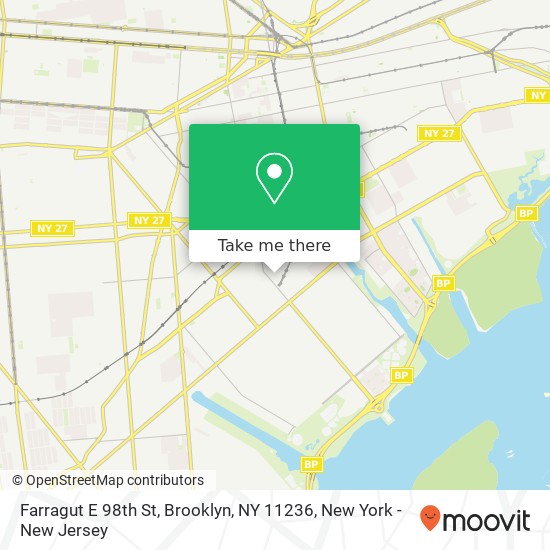 Farragut E 98th St, Brooklyn, NY 11236 map