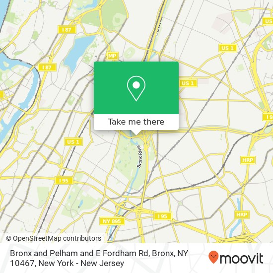 Bronx and Pelham and E Fordham Rd, Bronx, NY 10467 map