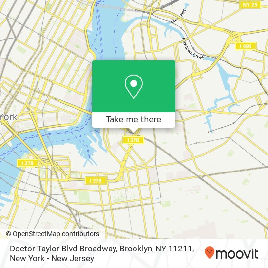 Doctor Taylor Blvd Broadway, Brooklyn, NY 11211 map