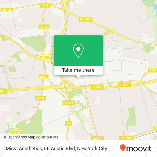 Mirza Aesthetics, 66 Austin Blvd map