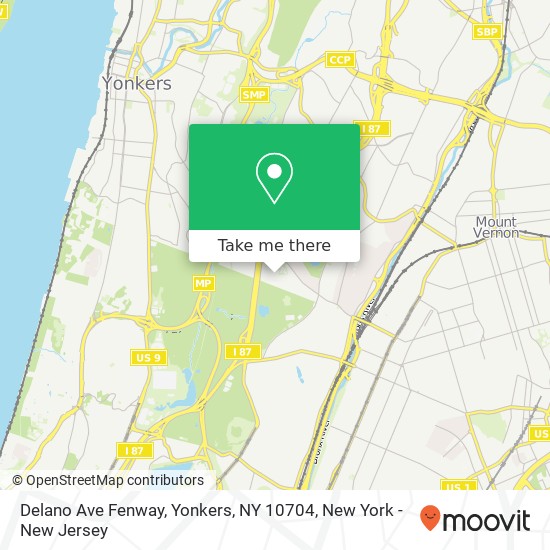 Delano Ave Fenway, Yonkers, NY 10704 map