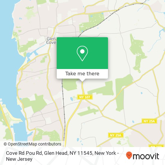 Mapa de Cove Rd Pou Rd, Glen Head, NY 11545