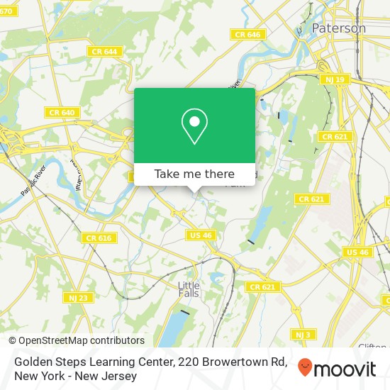 Mapa de Golden Steps Learning Center, 220 Browertown Rd