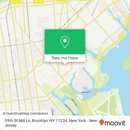 55th St Mill Ln, Brooklyn, NY 11234 map