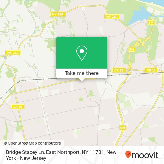 Mapa de Bridge Stacey Ln, East Northport, NY 11731