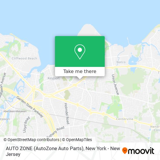 AUTO ZONE (AutoZone Auto Parts) map