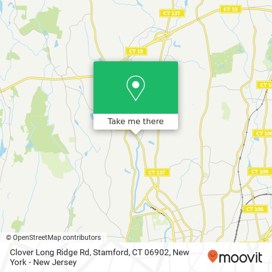 Mapa de Clover Long Ridge Rd, Stamford, CT 06902