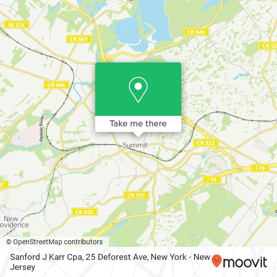 Mapa de Sanford J Karr Cpa, 25 Deforest Ave