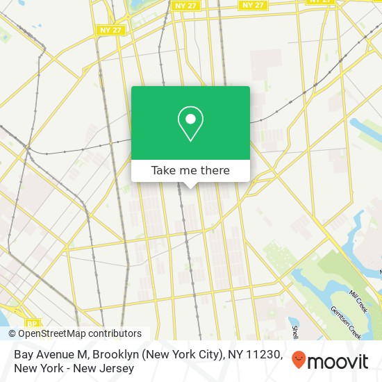 Bay Avenue M, Brooklyn (New York City), NY 11230 map