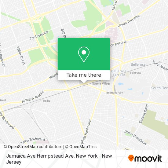 Mapa de Jamaica Ave Hempstead Ave