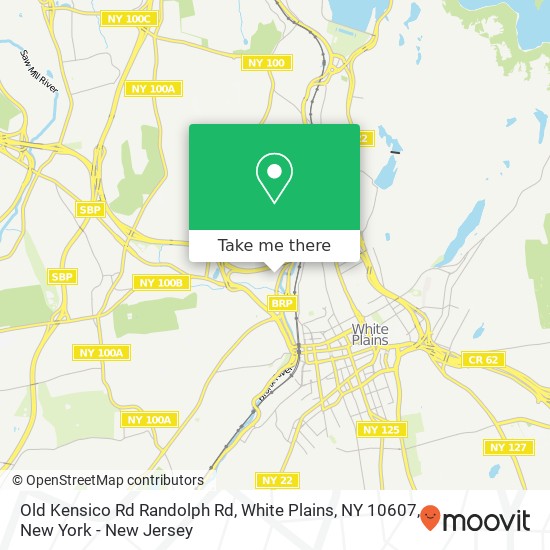 Old Kensico Rd Randolph Rd, White Plains, NY 10607 map