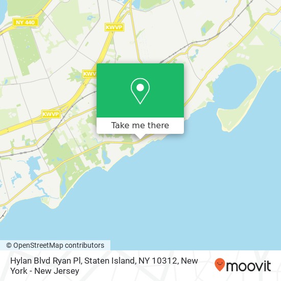 Mapa de Hylan Blvd Ryan Pl, Staten Island, NY 10312