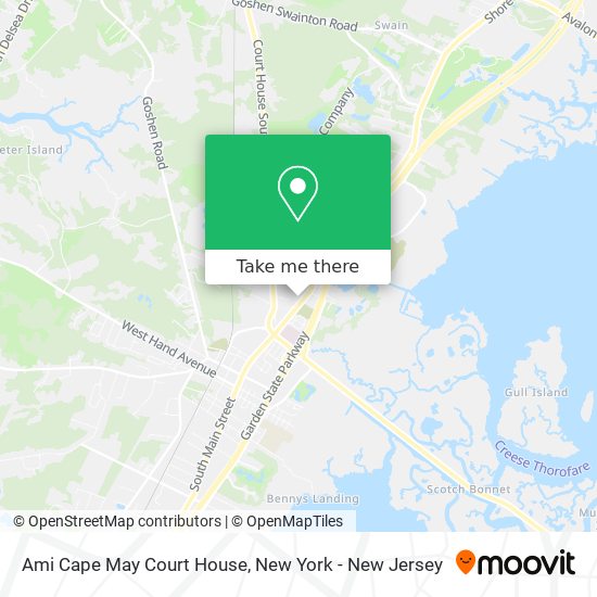 Ami Cape May Court House map