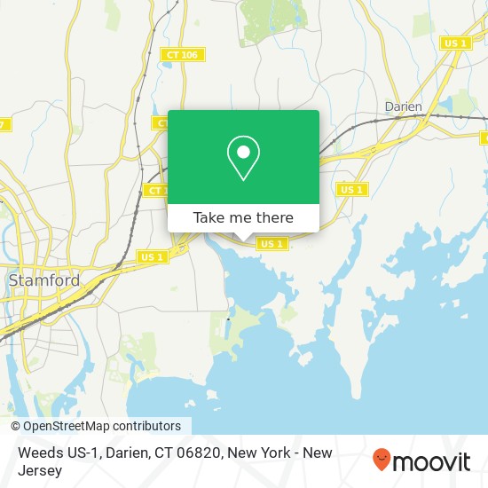 Mapa de Weeds US-1, Darien, CT 06820