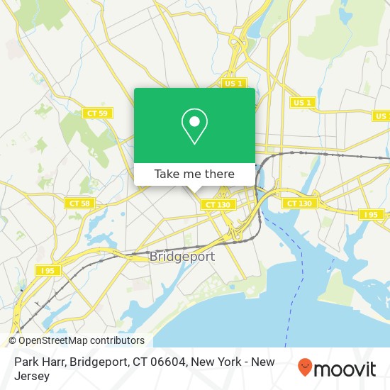 Mapa de Park Harr, Bridgeport, CT 06604