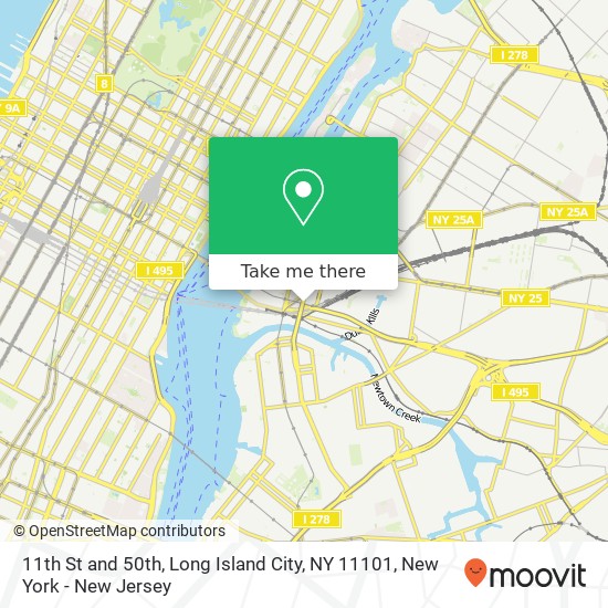 Mapa de 11th St and 50th, Long Island City, NY 11101