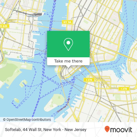 Mapa de Softelab, 44 Wall St