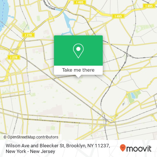 Mapa de Wilson Ave and Bleecker St, Brooklyn, NY 11237