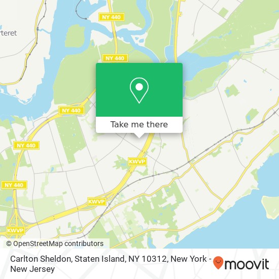 Mapa de Carlton Sheldon, Staten Island, NY 10312