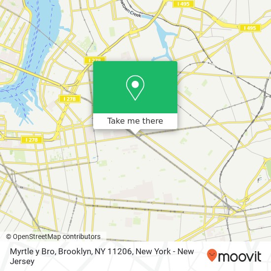 Myrtle y Bro, Brooklyn, NY 11206 map