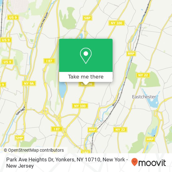 Mapa de Park Ave Heights Dr, Yonkers, NY 10710