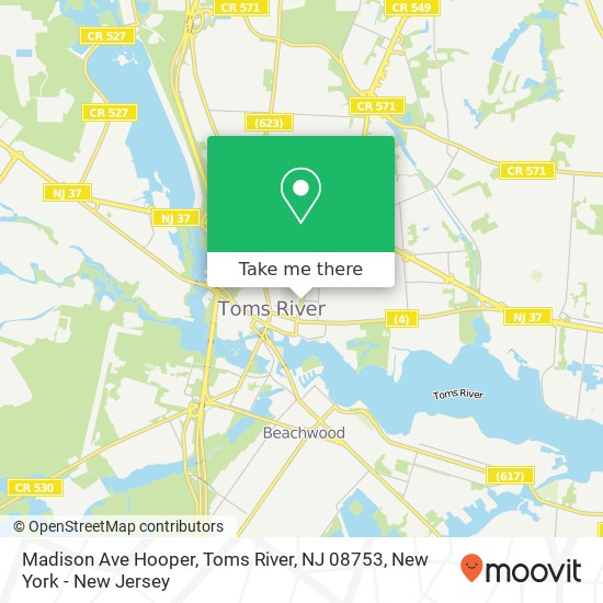 Madison Ave Hooper, Toms River, NJ 08753 map