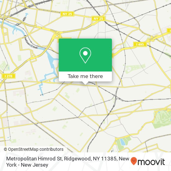 Mapa de Metropolitan Himrod St, Ridgewood, NY 11385