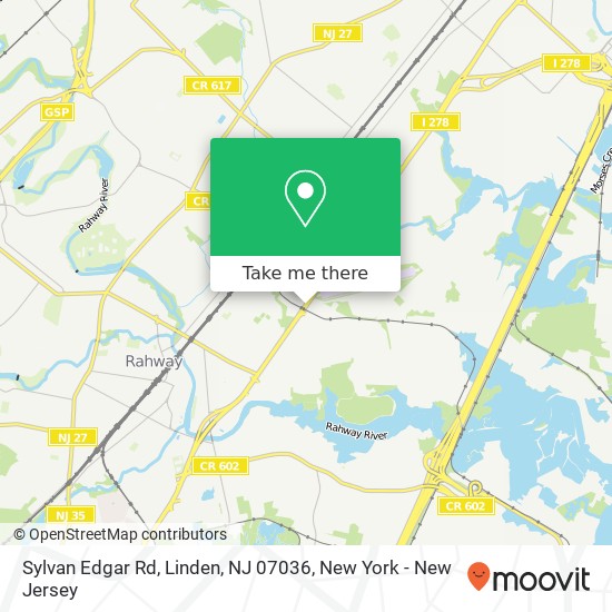 Sylvan Edgar Rd, Linden, NJ 07036 map