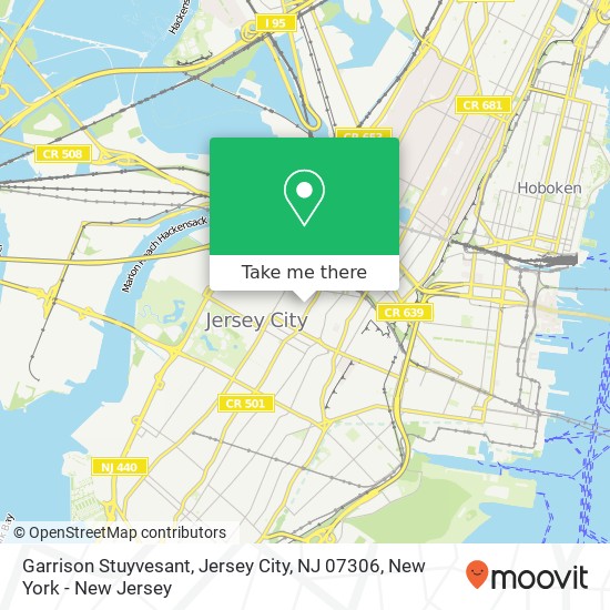 Mapa de Garrison Stuyvesant, Jersey City, NJ 07306