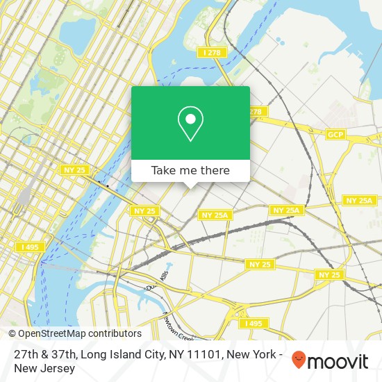 Mapa de 27th & 37th, Long Island City, NY 11101