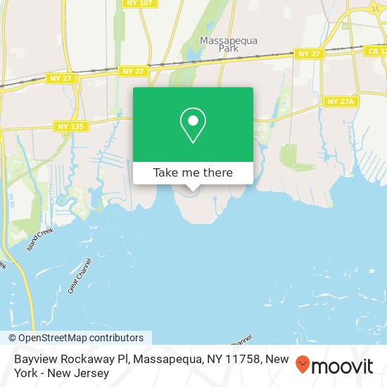 Mapa de Bayview Rockaway Pl, Massapequa, NY 11758