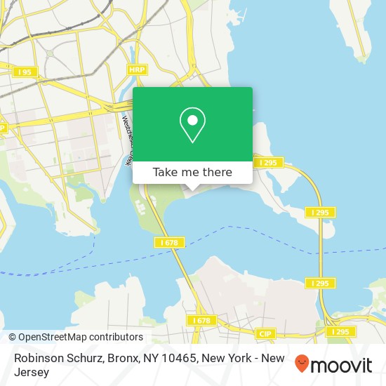 Mapa de Robinson Schurz, Bronx, NY 10465