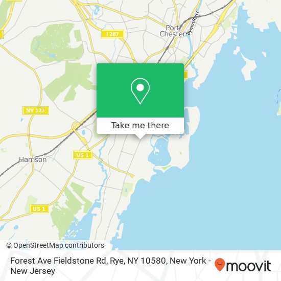 Forest Ave Fieldstone Rd, Rye, NY 10580 map