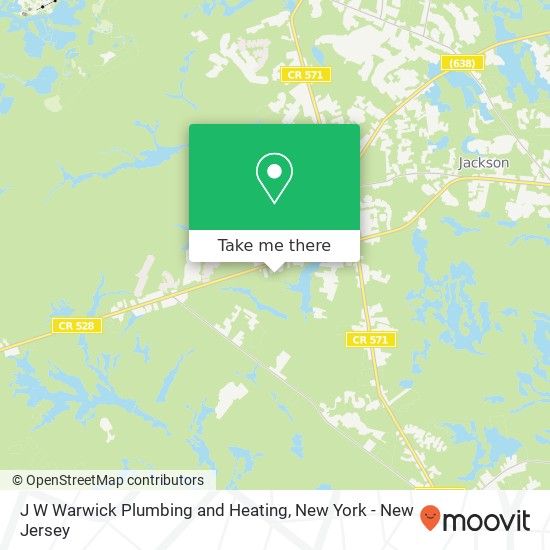 J W Warwick Plumbing and Heating map