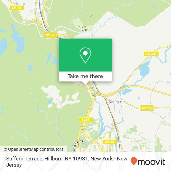 Suffern Terrace, Hillburn, NY 10931 map