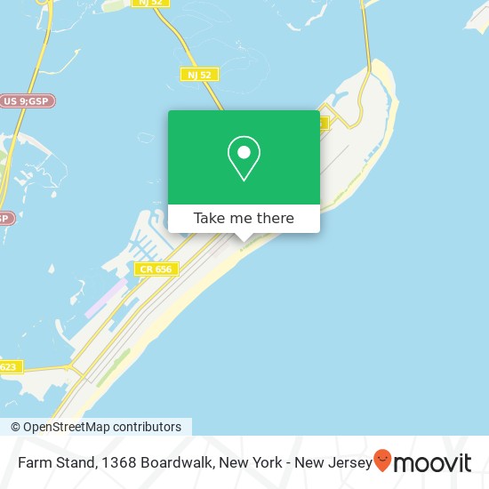 Farm Stand, 1368 Boardwalk map