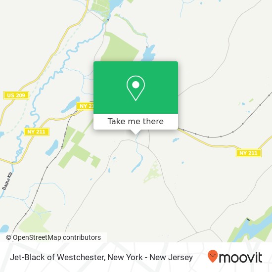 Jet-Black of Westchester map